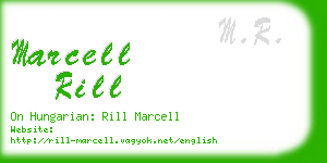 marcell rill business card